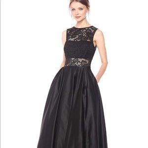 Women’s Lace Illusion Ball Gown